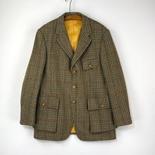 Bladen Supasax Tweed Jacket Mens 40R Green Saxony Norfolk Country Shooting