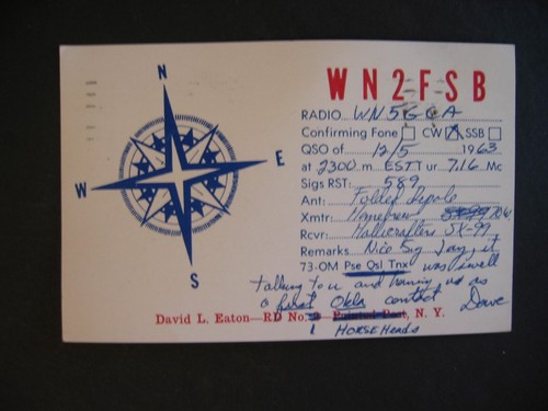 Vintage postcard ham - vintage, radio