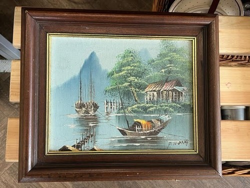 Oil canvas painting of - oil,