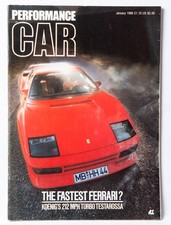 Performance Car Magazine, 20 copies, collectable, rare, best mags of the 1980s