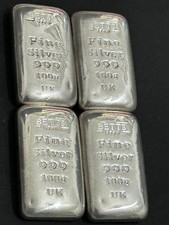 100g Fine Silver Bar .999 Hallmarked  Premium Bullion Investment Portfolio asset