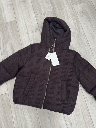Zara burgundy quilted cable - burgundy,
