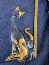 Vintage Glass Murano Style Cat