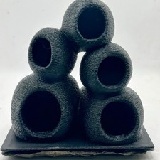 Aquarium Rock Cave Hideout – Small Fish Tank Ornament, Betta, Dwarf Cichlids