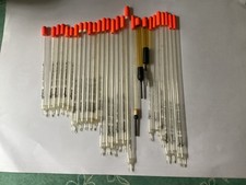 DRENNAN Giant & Crystal Waggler Floats x 25 + 3 Home made Floats