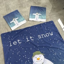 The snowman Christmas Bedding double Cover Set ( primark )