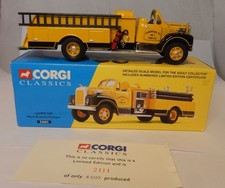 Corgi Mack B Pumper Fire Engine Lampeter 52603 Boxed with Cert