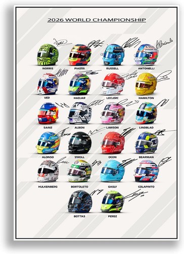 2026 formula drivers helmets - formula, 1