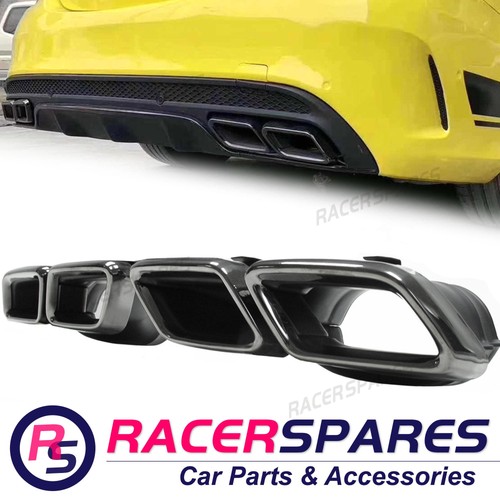 Black tailpipe exhaust tips - black,