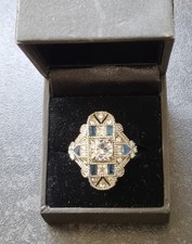 Stunning 925 Silver Ladies Dress Ring. UK size Q. Please Look. 99p. 