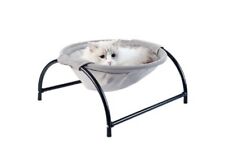 Hammock Cat Bed 43×43×24cm Round Pet Hammock Bed Sleeping Sofa Comfortable Grey