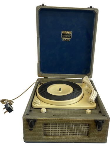 Dansette minor record player - record,