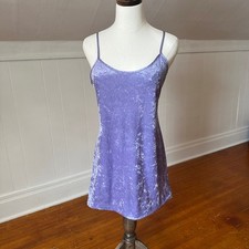 Crushed Velvet Purple Slip