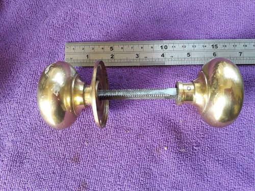 Vintage pair brass door - vintage,
