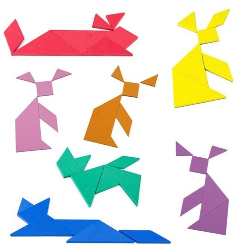 Educational tangram logic - educational,