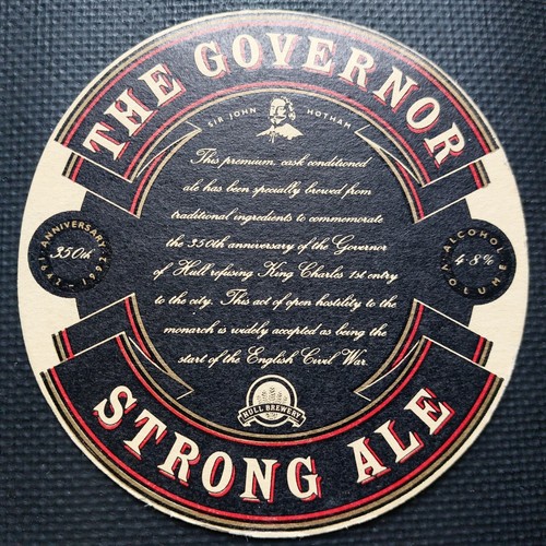 Hull brewery beer mat - hull,
