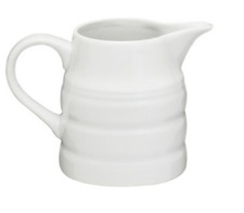 Churn Jug White Porcelain Milk, Gravy, Cream, Custard Jug, Next Day Delivery UK