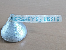Vintage Hershey's Chocolate Kisses Silver Fridge Magnet could be from 1950's USA