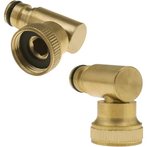 Brass swivel elbow water - elbow, fed