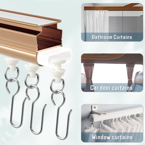 Curtain track glider - track, ceiling