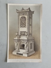 Antique Victorian Lithograph – White Porcelain Stove by Hoffman of Berlin 