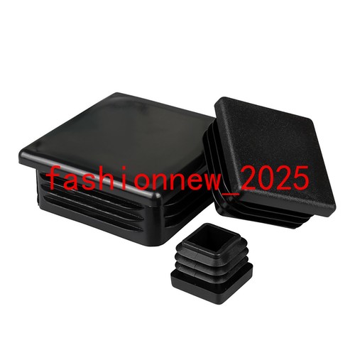 Black square plastic - plastic, end