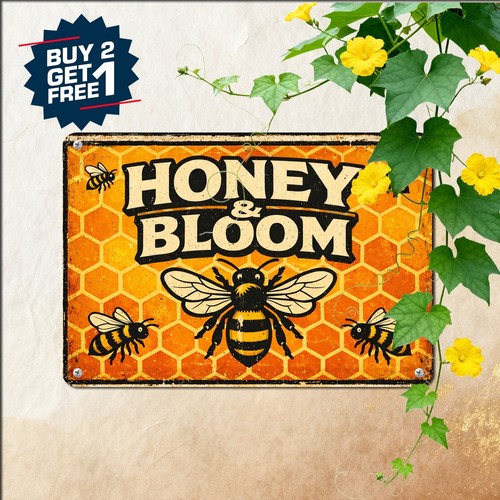 Vintage bee hive - hive, sign