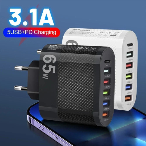 Multi port mains adapter - multi-port,