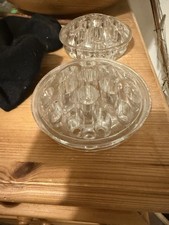 Vintage Glass Flower Frogs Set