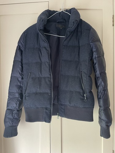 Child navy bomber puffer - navy,