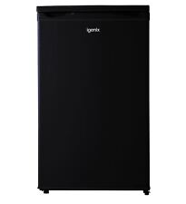 Larder Fridge, Under Counter, 131 Litre, Reversible Door, Black, Igenix IG255B