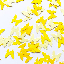 Martha Stewart Royal Butterfly Punch Yellow Tone Party Decor Craft Confetti