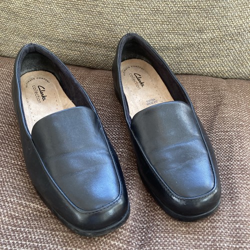 Ladies clarks georgia black - ladies,
