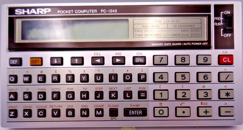 Sharp pocket computer 1245 - pocket, pc-1245
