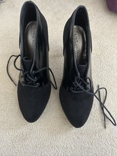 Ladies M&S Black Platform High