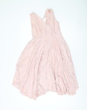 Monsoon Girls Pink Lace A-Line