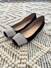 French Sole Black Flats with