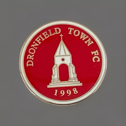 Vintage dronfield town - f.c, red
