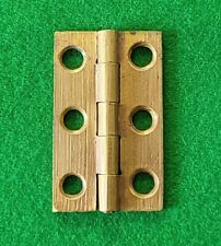 Small solid cast brass butt hinge antique vintage cabinet ironmongery craft 42mm