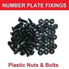 Black Plastic Number Plate