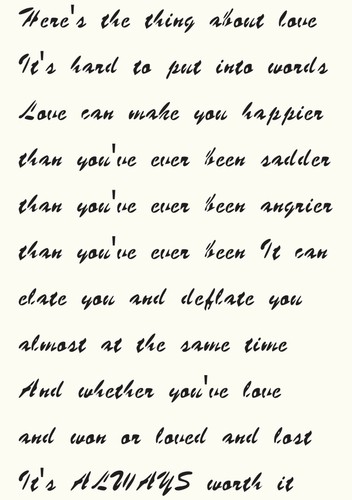Letter stencil handwriting - letter,