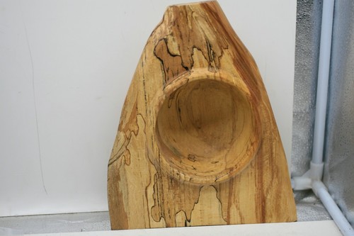 Large spalted beech bowl - large,