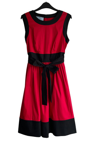 Prada dress black red - -, &