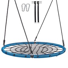 Uimoso Spider Web Saucer Swing 40 Inch Round Swings for Kids Outdoor 750 lbs