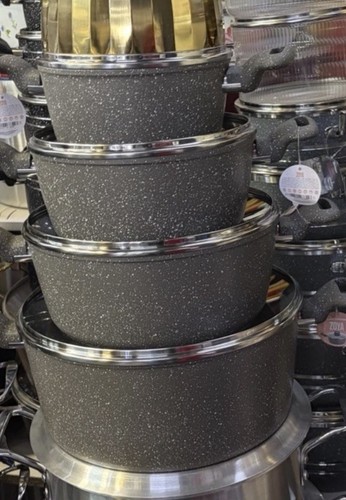 Marble coated cookware - pc,
