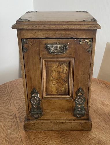 Antique oak coal - antique, box