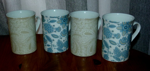 Set bone china mugs - set,