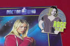 Danbury Mint Doctor Who Enamel Pin Badge Rose Tyler Character BBC