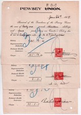 1917 PEWSEY Union (Rural