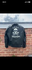 mens biker triumph leather